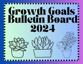 Growth Goals Bulletin Board Printable - Plant Theme