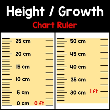 Preview of Growth / Height Chart Ruler | Measurement | Classroom or Bedroom Wall