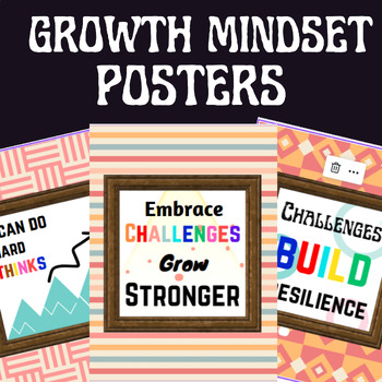 Preview of Growth Mindsat Posters | Inspirational Quotes