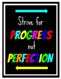 Growth Mindset 12 Poster Set in Black/White and Color