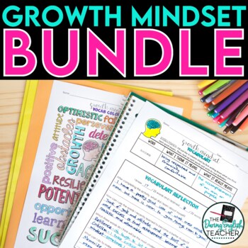Preview of Growth Mindset Bundle - Secondary Growth Mindset Activities & Resources