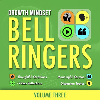 Preview of Growth Mindset Activities | 40 Social Emotional Learning Bell Ringers | Volume 3