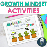 Growth Mindset Activities | Back To School Beginning of the Year