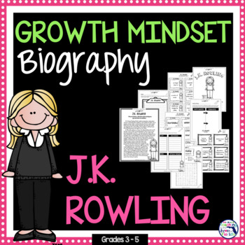 Preview of Growth Mindset Activities - J.K. Rowling