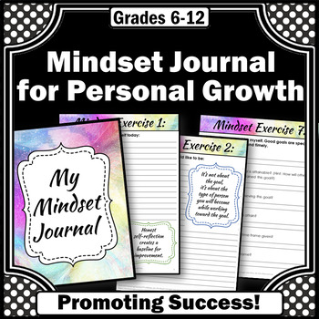 Preview of Growth Mindset Activities Social Emotional Learning Journal Writing Reflection