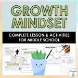Growth Mindset Activities & Lesson for Middle School Back 