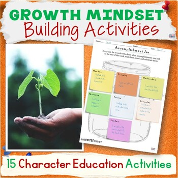 Preview of Growth Mindset Social Emotional Learning Mental Health SEL Activity Packet