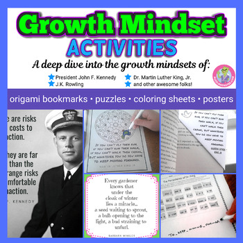 Preview of Growth Mindset Distance Learning | Middle School Distance Learning Activities