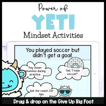 Preview of Growth Mindset Activities Positive Self Talk Counseling Lesson for Lunch Bunch