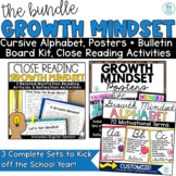 Growth Mindset Activities Posters Back to School Bulletin 