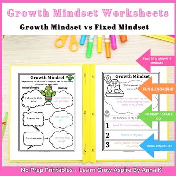 Printable Growth Mindset Worksheets For Kids