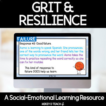 Preview of Growth Mindset Activities for SEL - Grit, Mistakes, Perseverance, and Resiliency