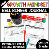 Growth Mindset Bell Ringers Activities | FREE Daily Warm-Ups for 2nd-3rd Grade