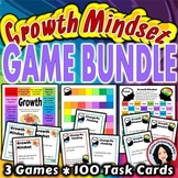 Growth Mindset Activity BUNDLE 3 Games with Task Cards