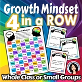 Growth Mindset Activity 4 in a Row Game with Task Cards