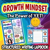 Growth Mindset The Power of Yet Activity Lapbook