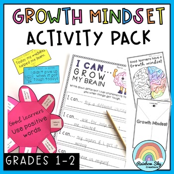 Preview of Growth Mindset Activity Pack  - Grades 1-2