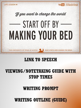 make your bed speech short