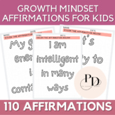 Growth Mindset Affirmation Coloring Pages