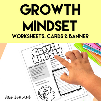 Preview of Growth Mindset | Worksheets Cards Banner