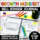 Growth Mindset Activities: Bell Ringers Morning Work Socia