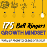 Growth Mindset Bell Ringer Journal Prompts for Entire School Year