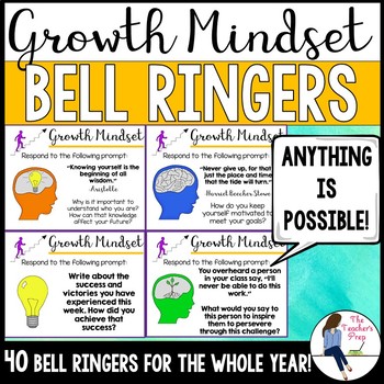 Preview of Growth Mindset Bell Ringers