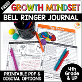 Growth Mindset Bell Ringers Activities | FREE Bell Ringer Warm-Ups 4th-UP