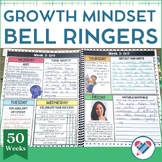 Growth Mindset Bell Ringers and Morning Work EDITABLE PRIN