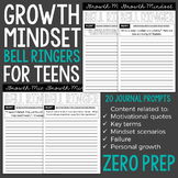 Growth Mindset Bell Ringers for Teens