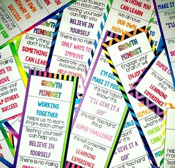 growth mindset bookmarks by tales from miss d teachers pay teachers