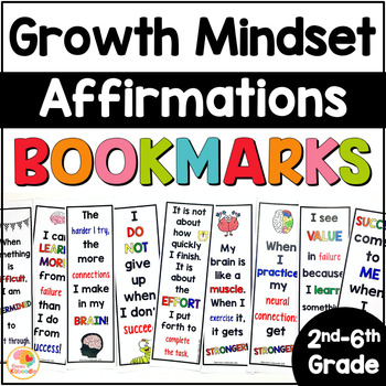 growth mindset bookmarks by kirstens kaboodle tpt