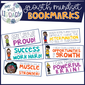 growth mindset bookmarks by inourlibrary teachers pay teachers