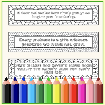 growth mindset bookmarks to color by goodeyedeers tpt