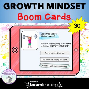 Preview of Growth Mindset Boom Cards
