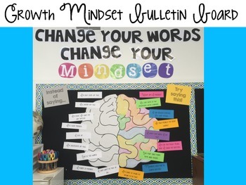 Preview of Growth Mindset Bulletin Board