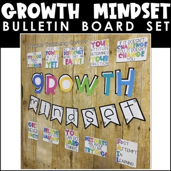 Preview of Growth Mindset Bulletin Board