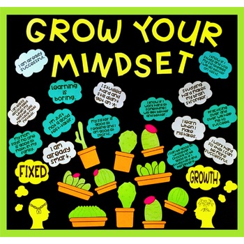 Growth Mindset Bulletin Board | Back to School Bulletin Board ...