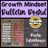 Motivational Posters: Growth Mindset Bulletin Board Farmho