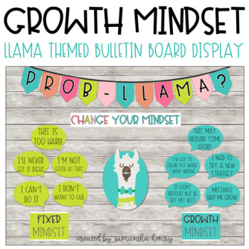 Preview of Growth Mindset Bulletin Board Display
