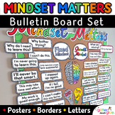 Growth Mindset Bulletin Board: Editable Mindset Matters Po