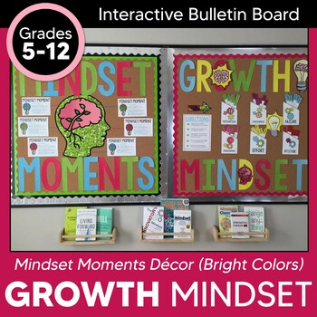 Preview of Growth Mindset Bulletin Board: Mindset Moments