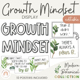 Growth Mindset Bulletin Board | Modern Greenery Farmhouse 