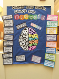 Growth Mindset Bulletin Board Set: Change your words, chan