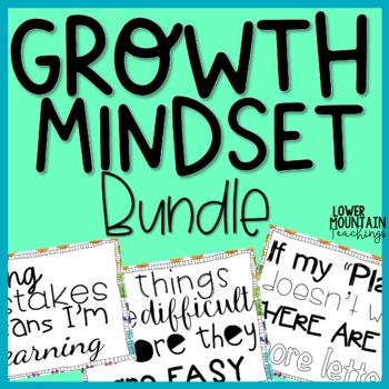 Preview of Growth Mindset Bulletin Board and Digital Writing Activity