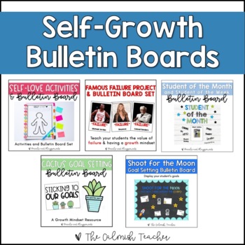 Growth Mindset Bulletin Boards (Social Emotional Learning) | TpT