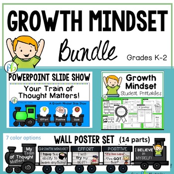 Preview of Growth Mindset PowerPoint, Slide Show, Poster, Lessons and Activities