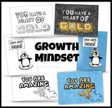 printable Valentine alternative cards, growth mindset affi