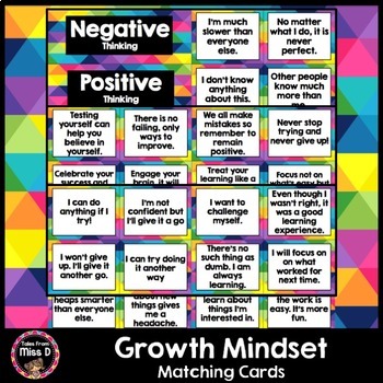 Preview of Growth Mindset Cards