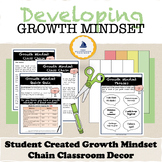 Preview of Growth Mindset Chain Classroom Decor